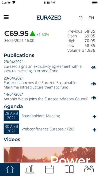 Eurazeo for Shareholders