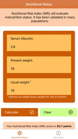 Game screenshot Nutritional Status Calculator mod apk