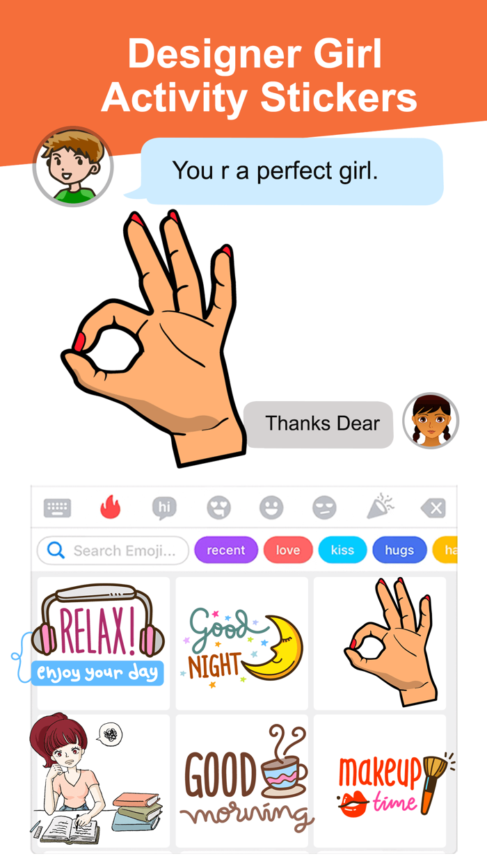 Girls Daily Activity Stickers