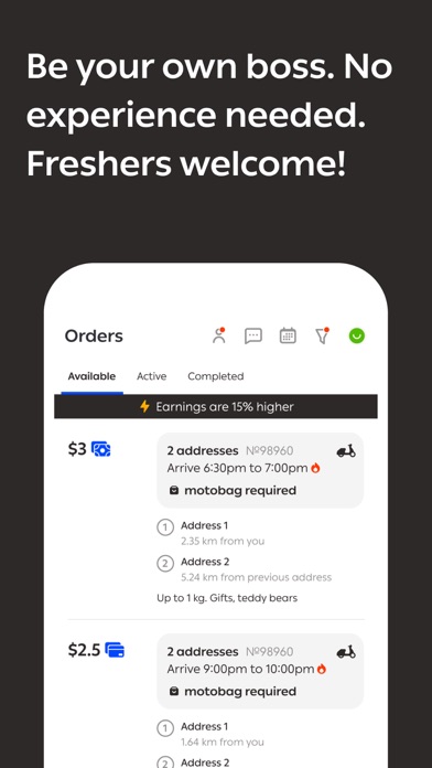 Borzo: Delivery Partner App Screenshot