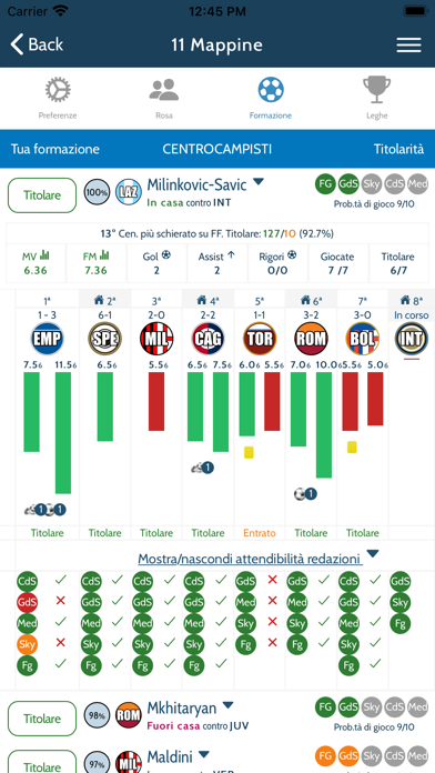 FantaFormazione Screenshot