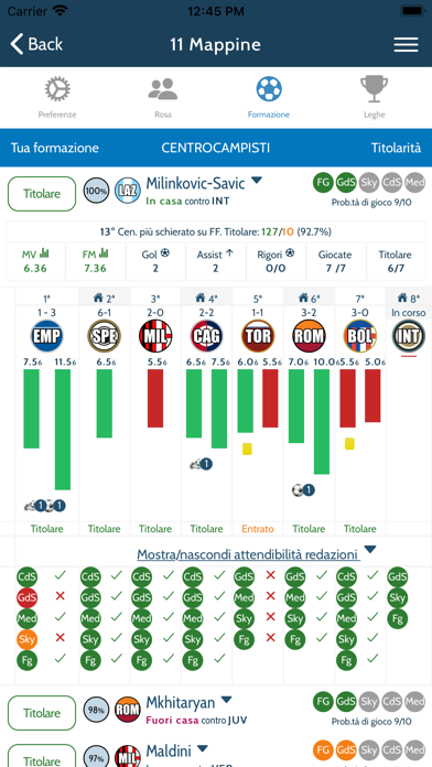 FantaFormazione screenshot 2