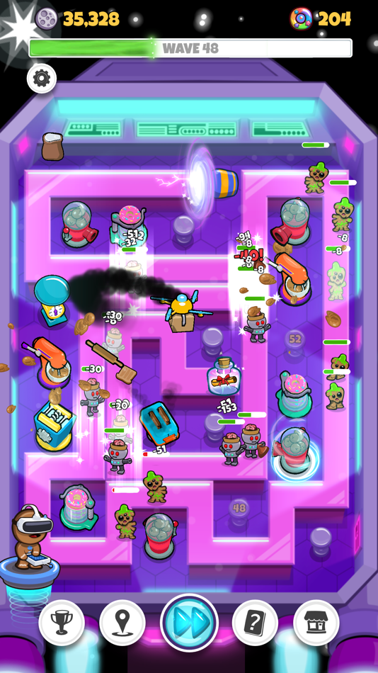 #3. Cookies TD: Idle Tower Defense (iOS) Podle: PIXELCUBE STUDIOS INC.