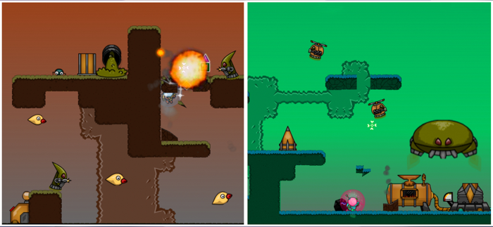 Steam Rocket Platformer Game