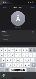 Qazaq Latyn Keyboard 2021 screenshot #1 for iPhone