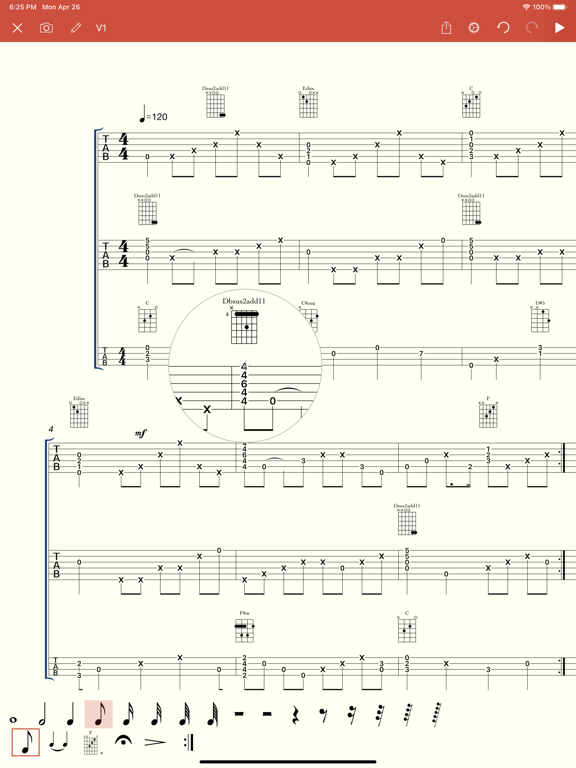 Guitar Notation - Tabs&Chords screenshot 2