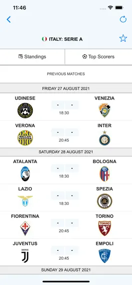 Game screenshot Live Scores for Serie A mod apk