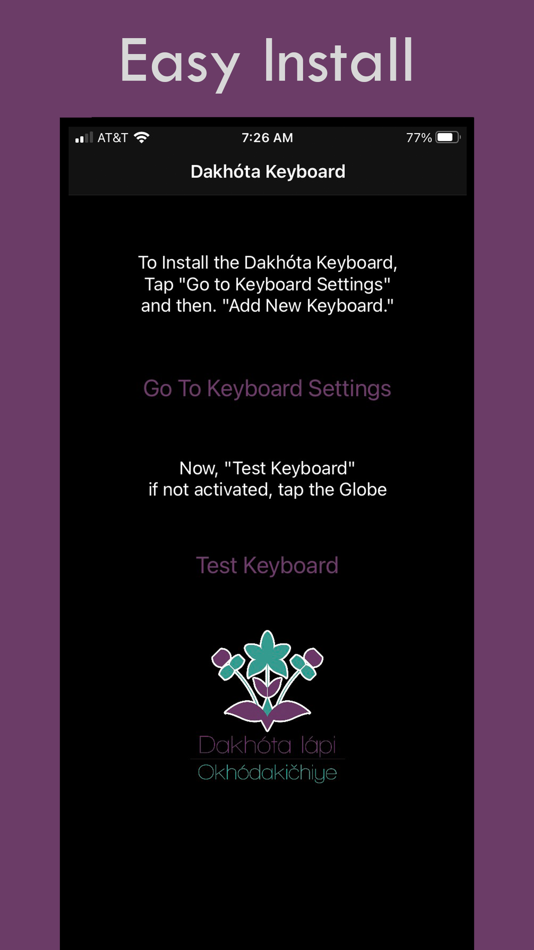#1. Dakhóta Keyboard (iOS) Podle: Dakhóta Iápi Okhódakičhiye