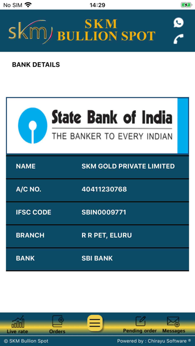 SKM Bullion Spot Screenshot