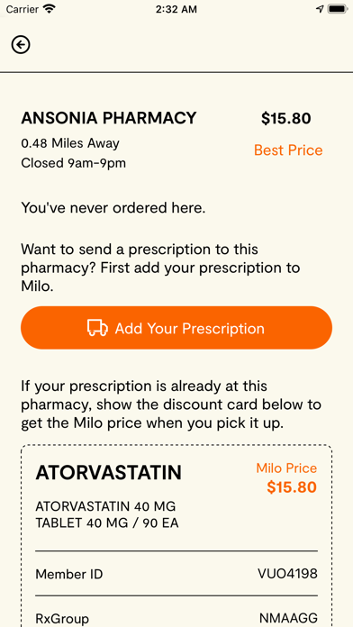 Milo Health Screenshot