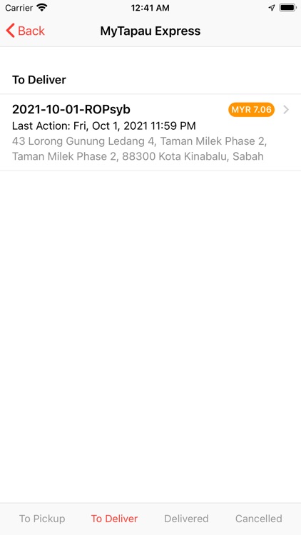 MyTapau For Delivery Partners