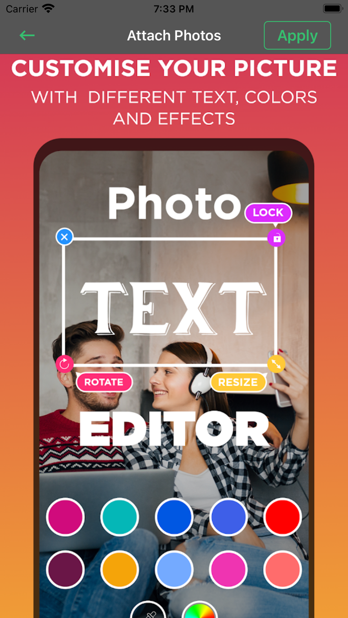 Text Editor-Draw Text Over Pic