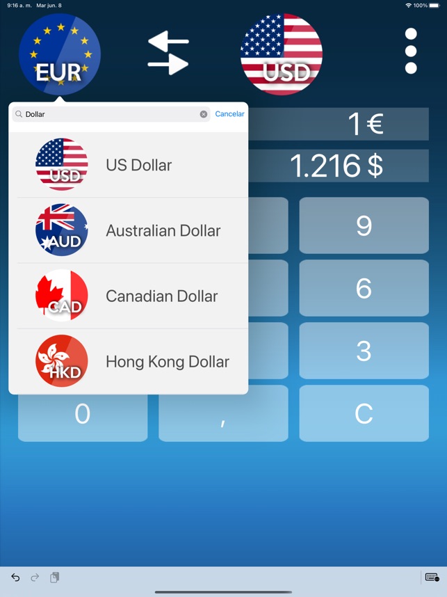 Convertisseur monnaie Multi dans l'App Store