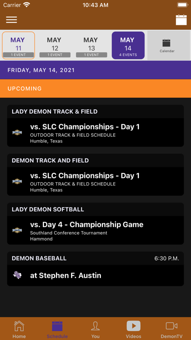 Northwestern State Athletics Screenshot