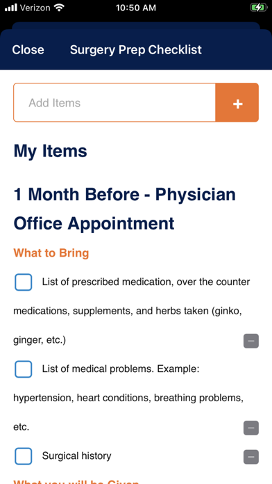 Kaweah Health Surgery Screenshot