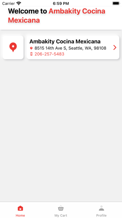 Ambakity Cocina Mexicana Screenshot