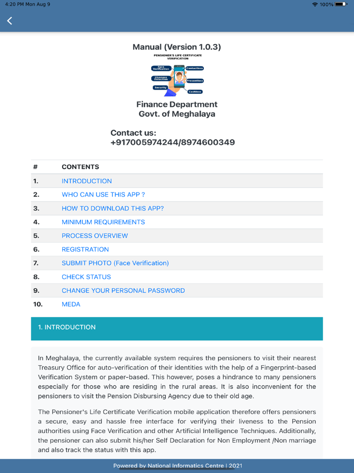Govt Of Meghalaya-Pension App