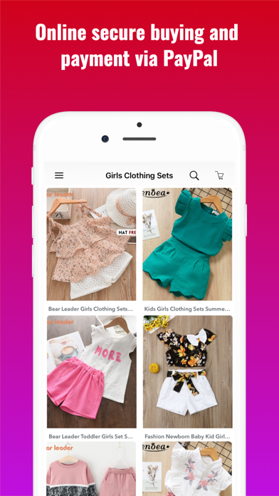 Kids Clothing Set Shop Screenshot