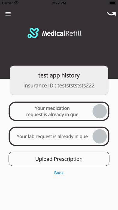 Medical Refill Screenshot