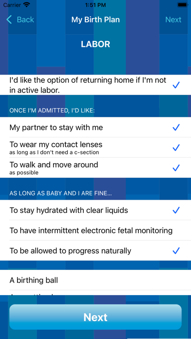MoBap Baby Delivery Planner Screenshot