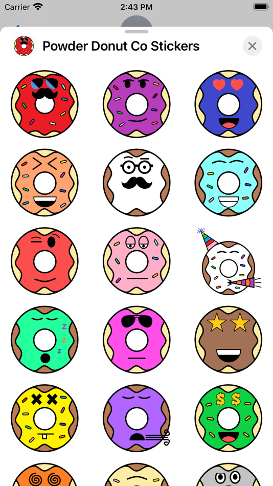 Powder Donut Co Stickers - 1.6 - (iOS)