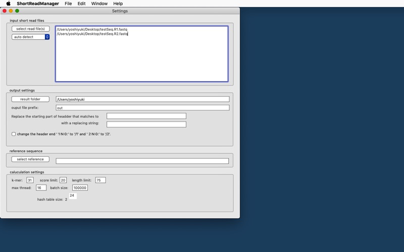 Screenshot #1 pour ShortReadManager