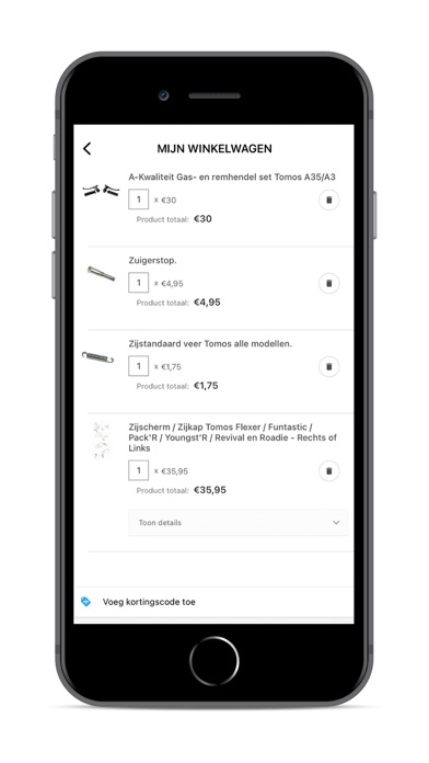 Tomos Parts Screenshot