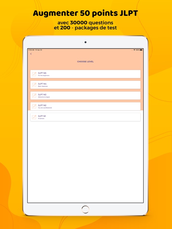 Screenshot #5 pour JLPT Pratique Du Test Japonais