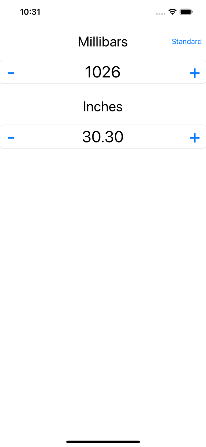 Millibar - Inches Calculator