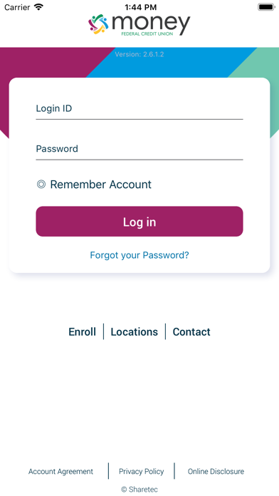 MONEY Federal Credit Union Screenshot