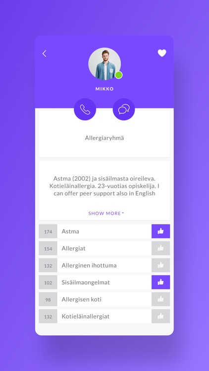 Toivo - vertaistukisovellus