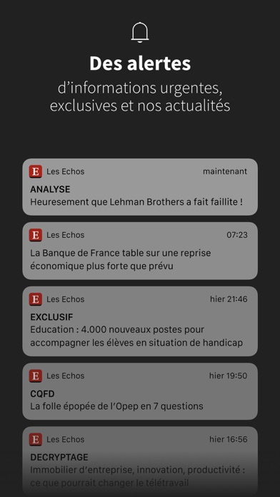 Les Echos, actualités éco Screenshot