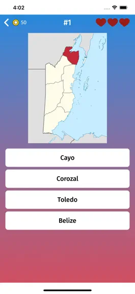 Game screenshot Belize: Provinces Map Quiz apk