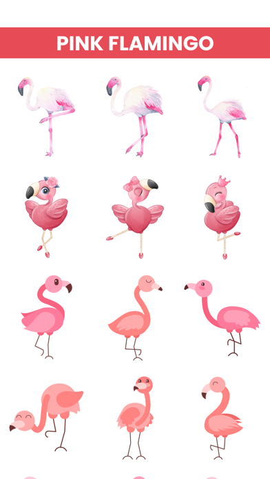 Pink Flamingo Stickers! Screenshot