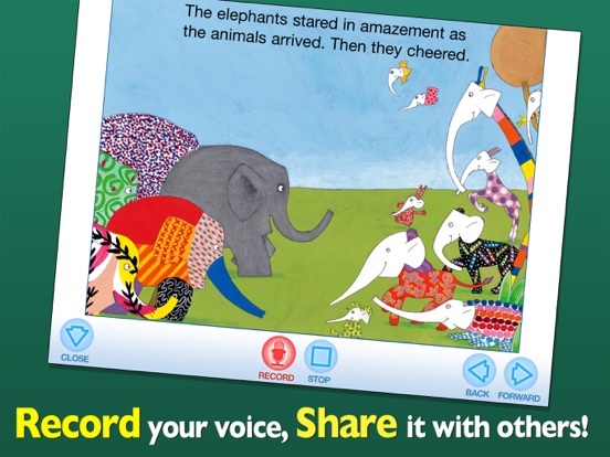 Elmer’s Special Day iPad app afbeelding 4