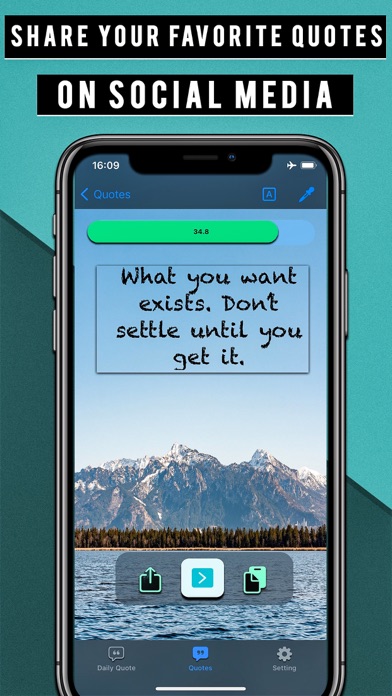 Daily Quotes - Phrases Status Screenshot