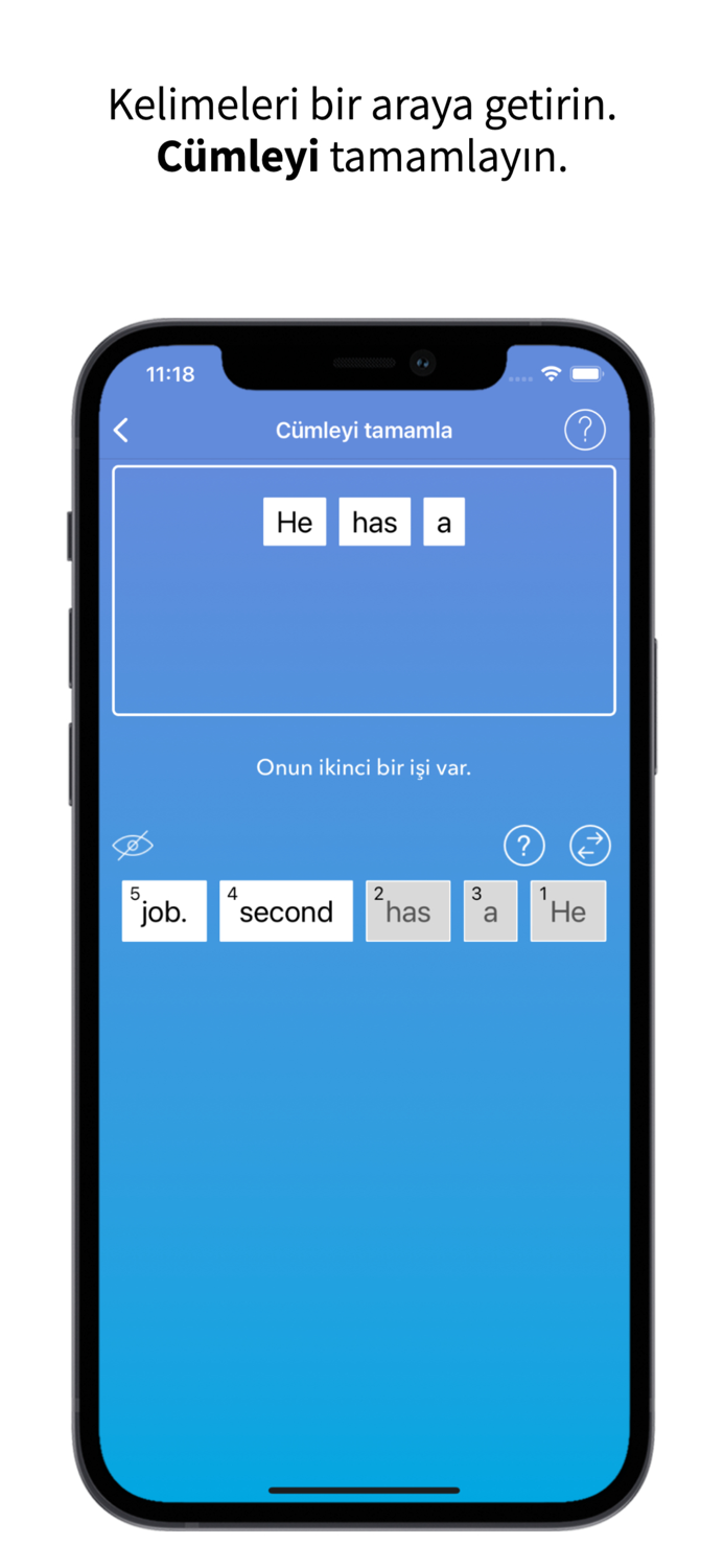 İngilizce öğren - Cümle Kur