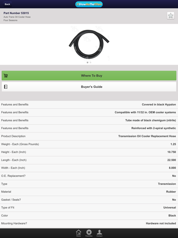 Screenshot #6 pour ShowMeTheFilters VIN Scanner