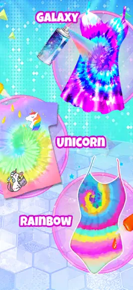 Game screenshot Unicorn Rainbow Galaxy Tie Dye apk