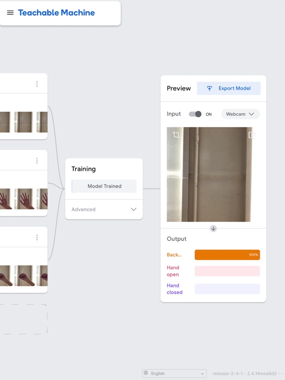TeachableMachine screenshot 3