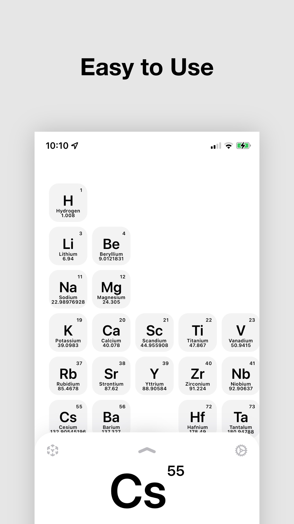 Screenshot do app Química Tabela Periódica 2024