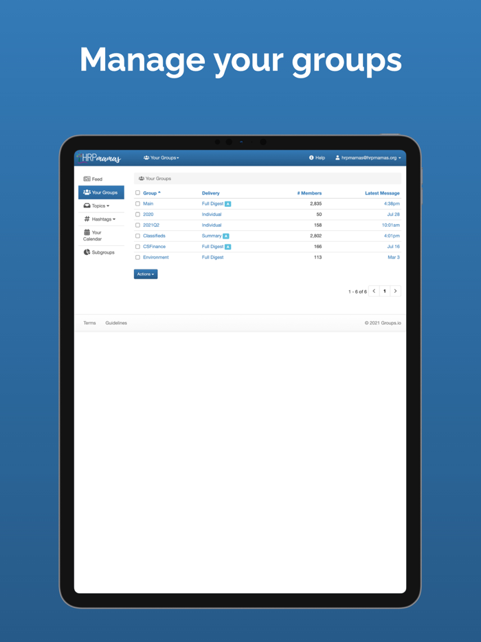 HRP Mamas Groups App