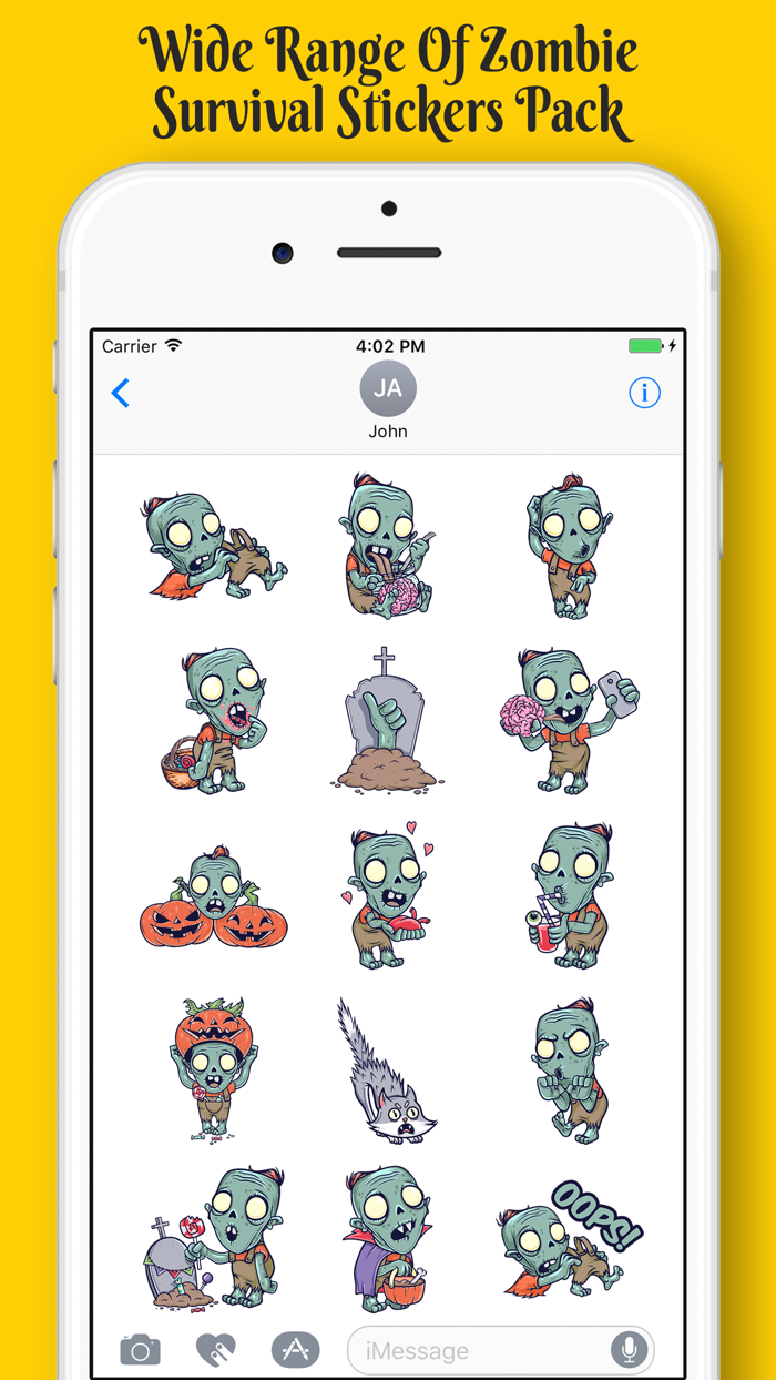 Zombie Survival Stickers