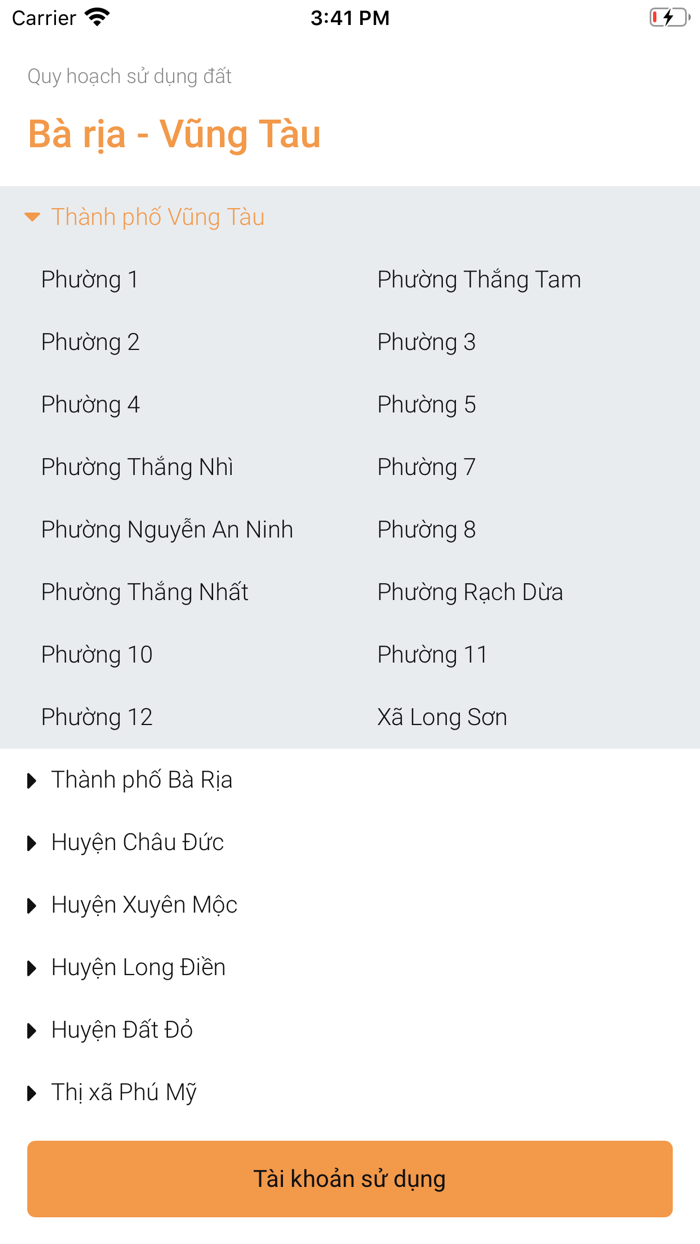 Quy hoạch Bà Rịa Vũng Tàu