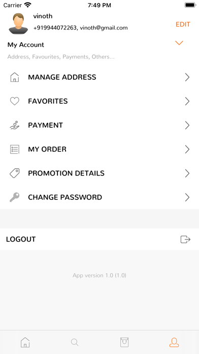 FoodGiraffe_User Screenshot
