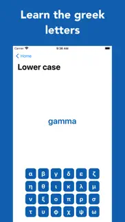 greekalphabet: from α to Ω iphone screenshot 1