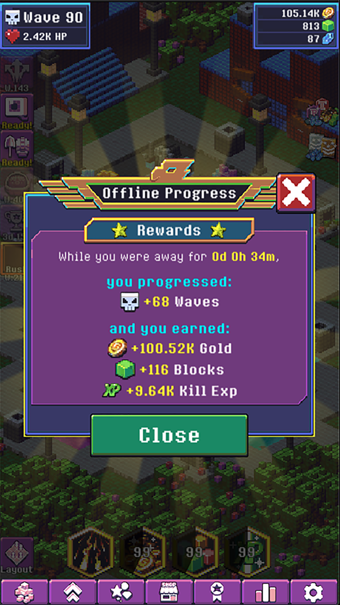 Idle TD Heroes vs Zombies