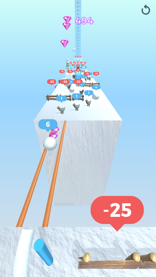 #6. Snowball Effect 3D (iOS) 由: Small Beautiful