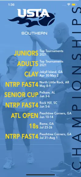 Game screenshot USTA Southern Championships mod apk