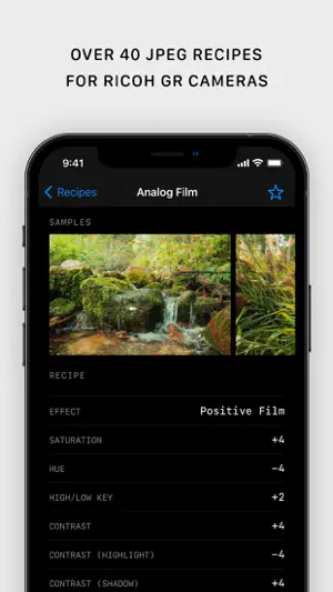 Ricoh Recipes — JPEG Settings screenshot 2